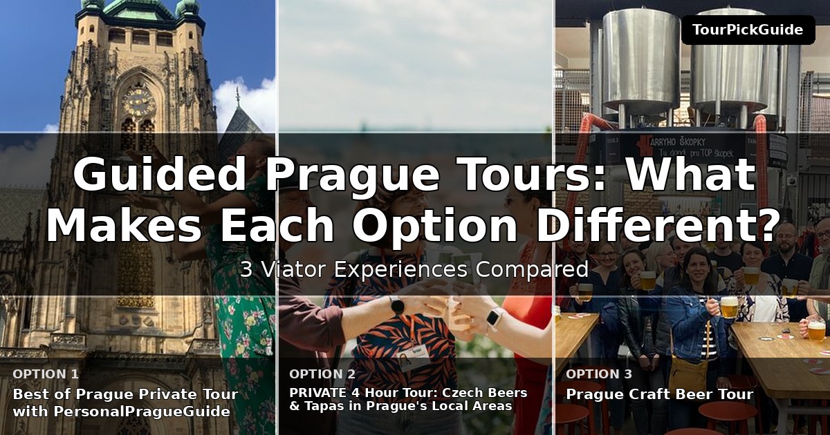 guided Prague tours – three Viator experiences compared
