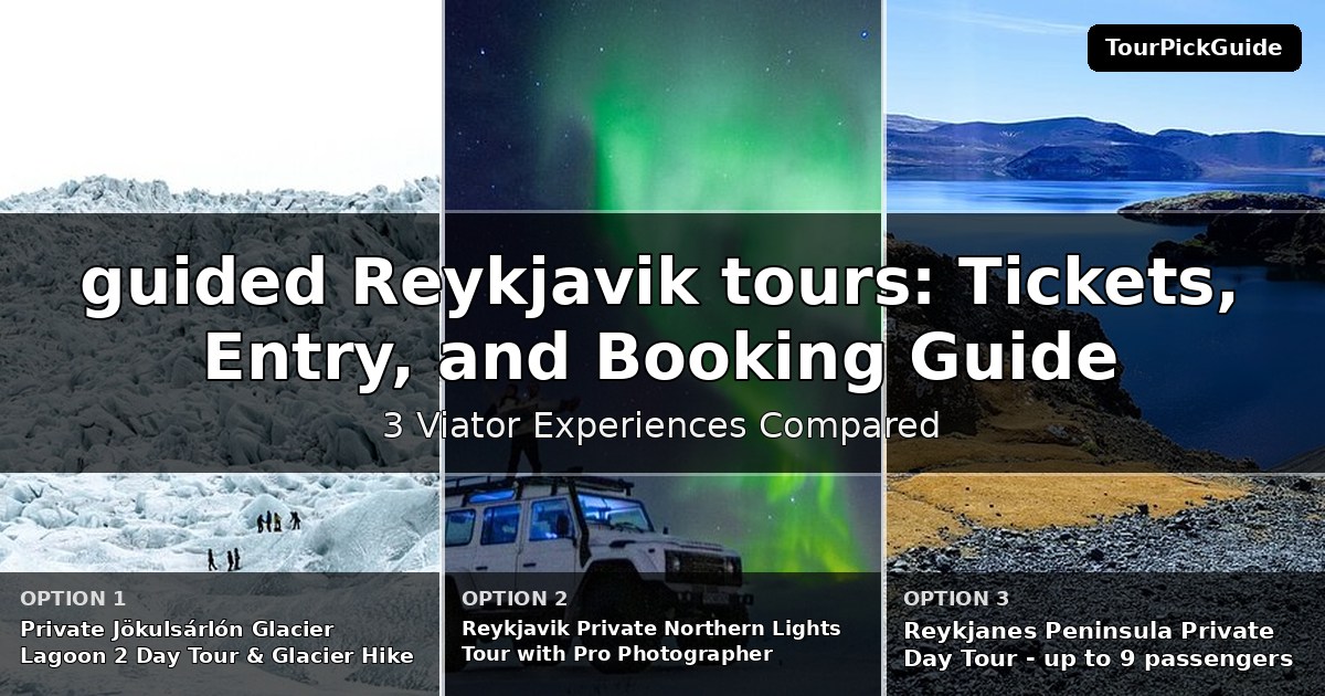 guided Reykjavik tours – three Viator experiences compared
