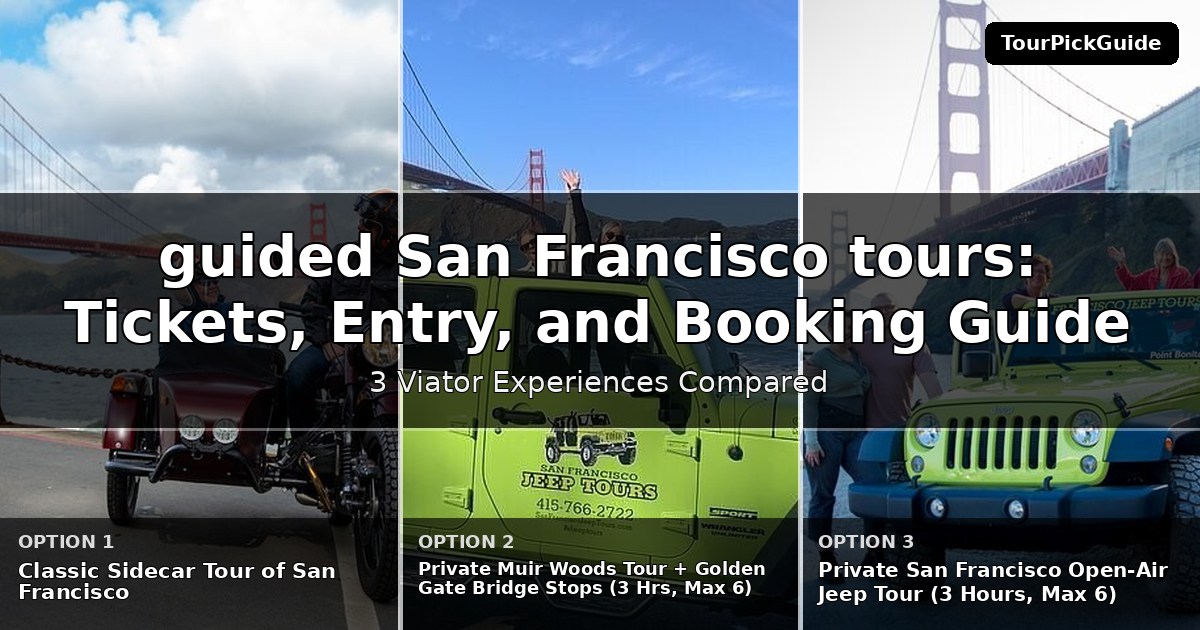 guided San Francisco tours – three Viator experiences compared
