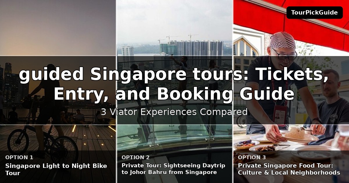 guided Singapore tours – three Viator experiences compared