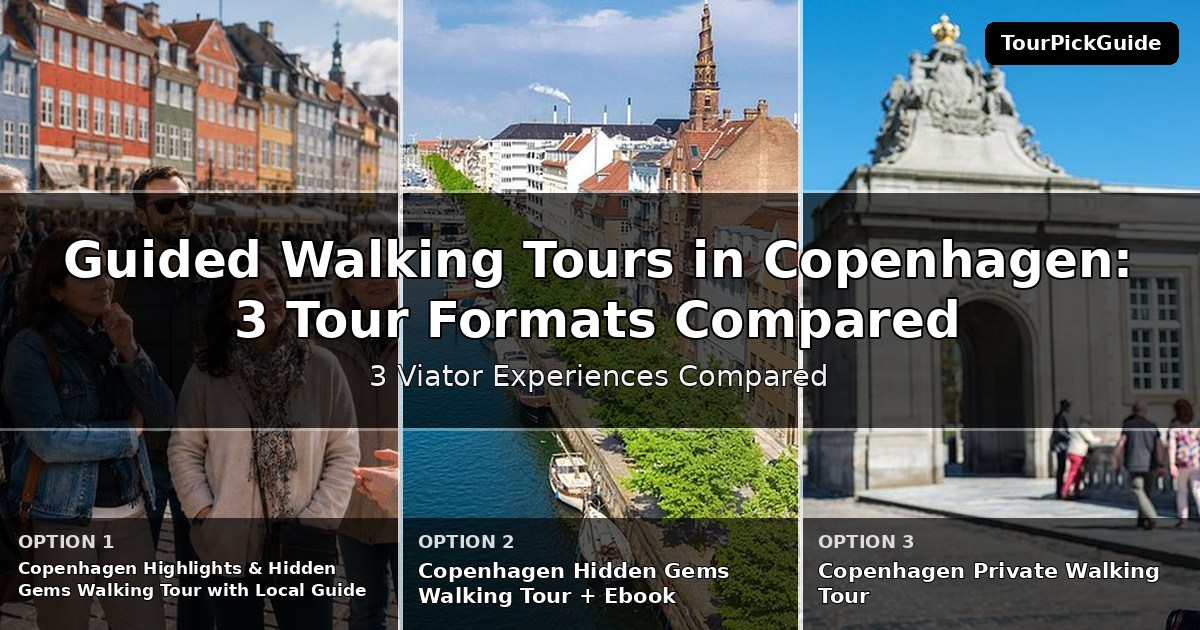 guided walking tours in Copenhagen – three Viator experiences compared