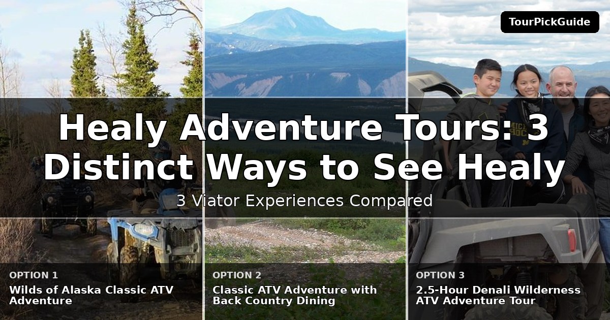 Healy adventure tours – three Viator experiences compared