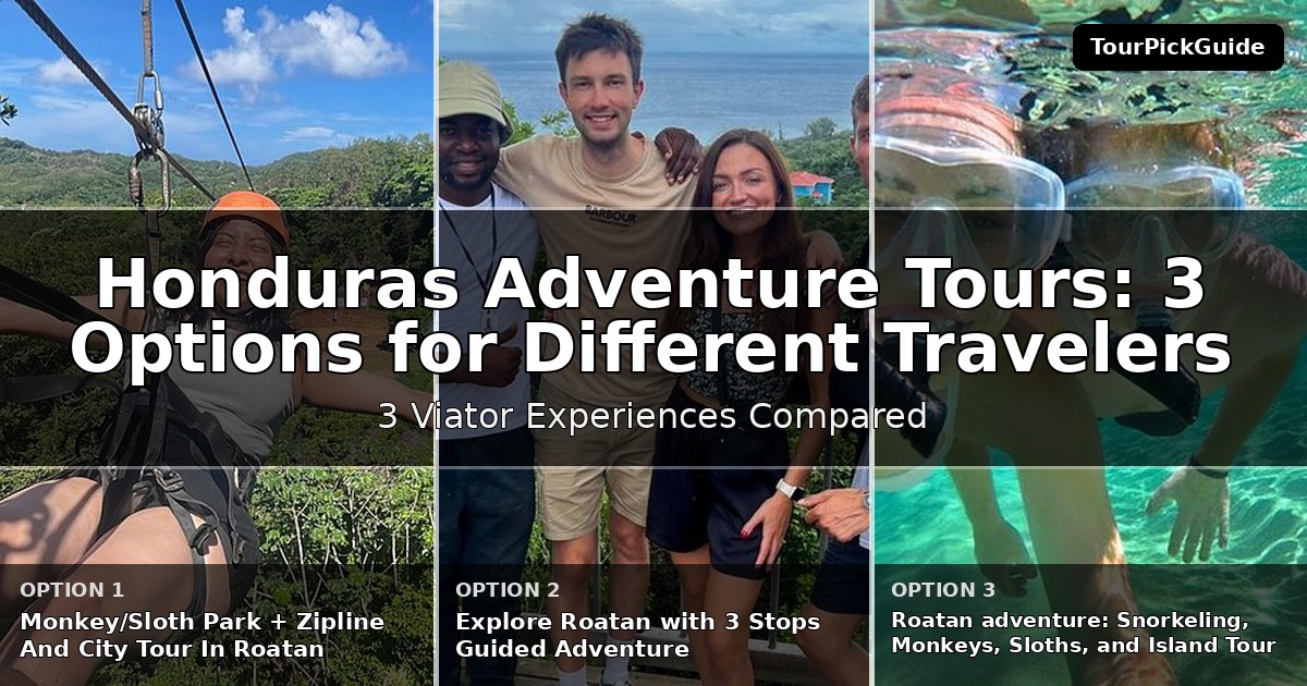 Honduras adventure tours – three Viator experiences compared