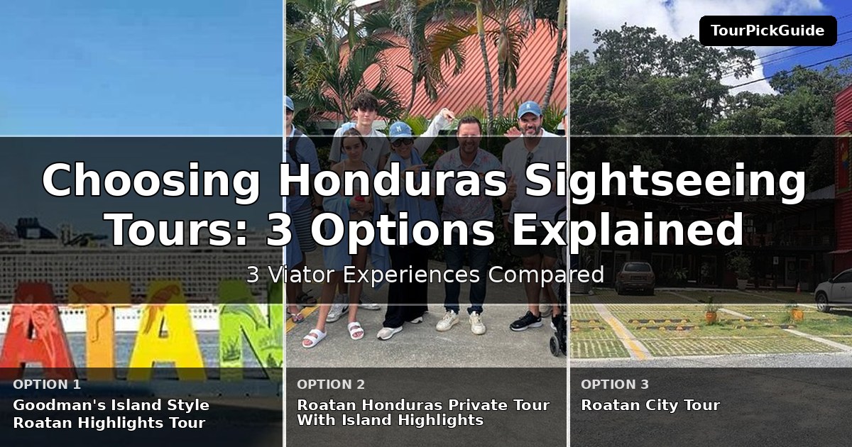 Honduras sightseeing tours – three Viator experiences compared
