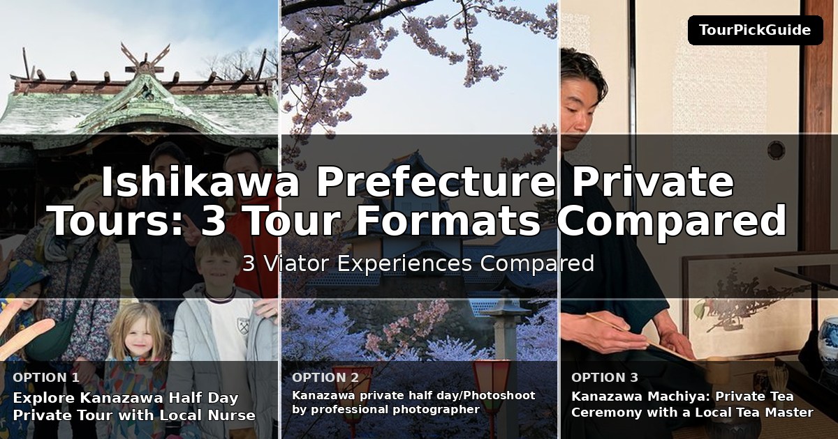 Ishikawa Prefecture private tours – three Viator experiences compared