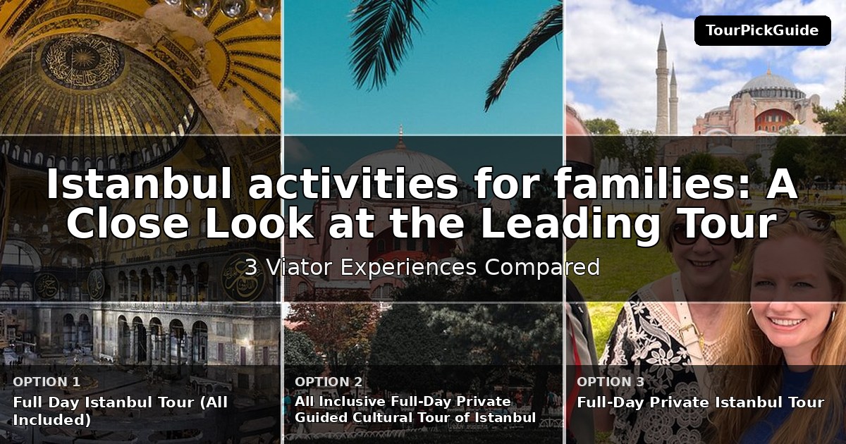 Istanbul activities for families – three Viator experiences compared