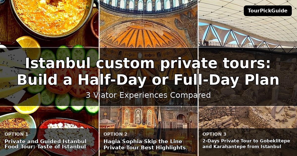 Istanbul custom private tours – three Viator experiences compared