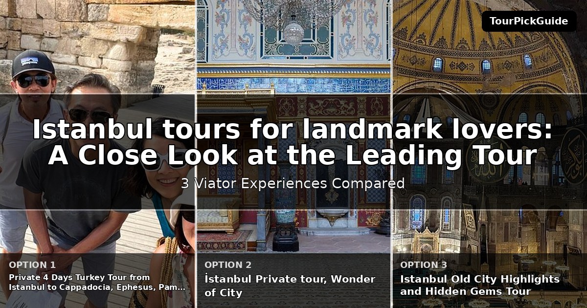 Istanbul tours for landmark lovers – three Viator experiences compared