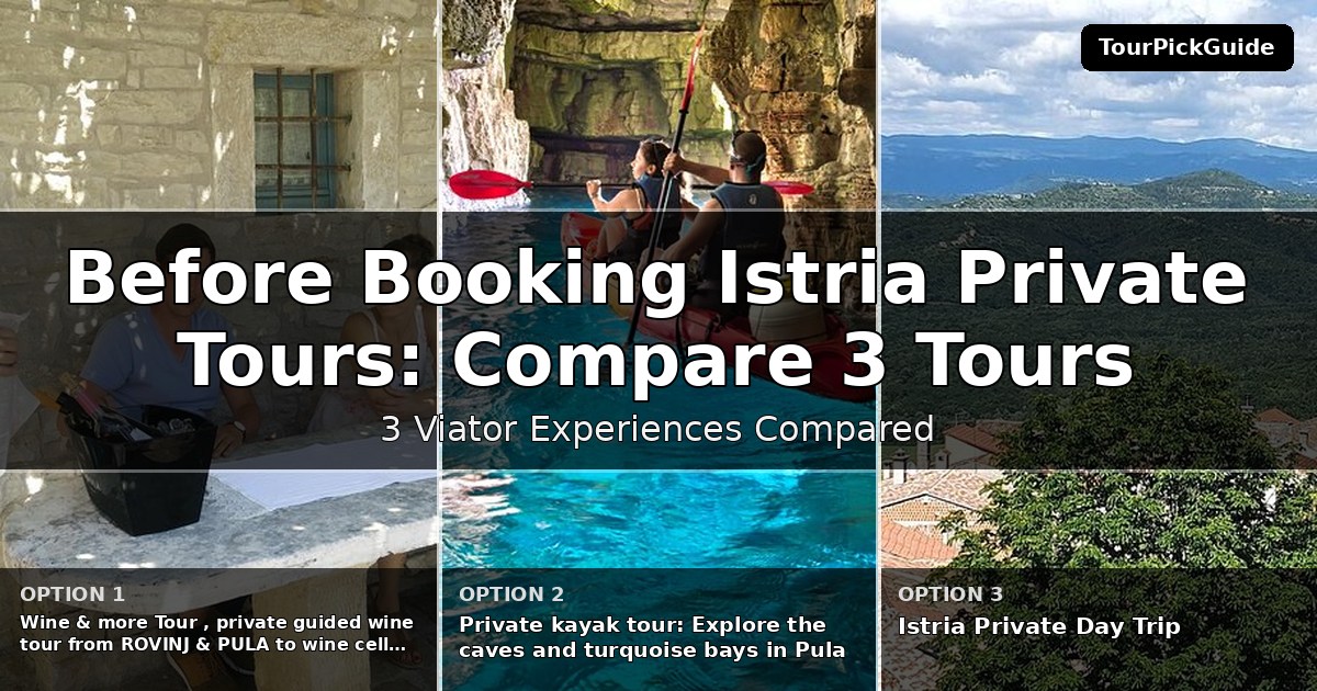 Istria private tours – three Viator experiences compared