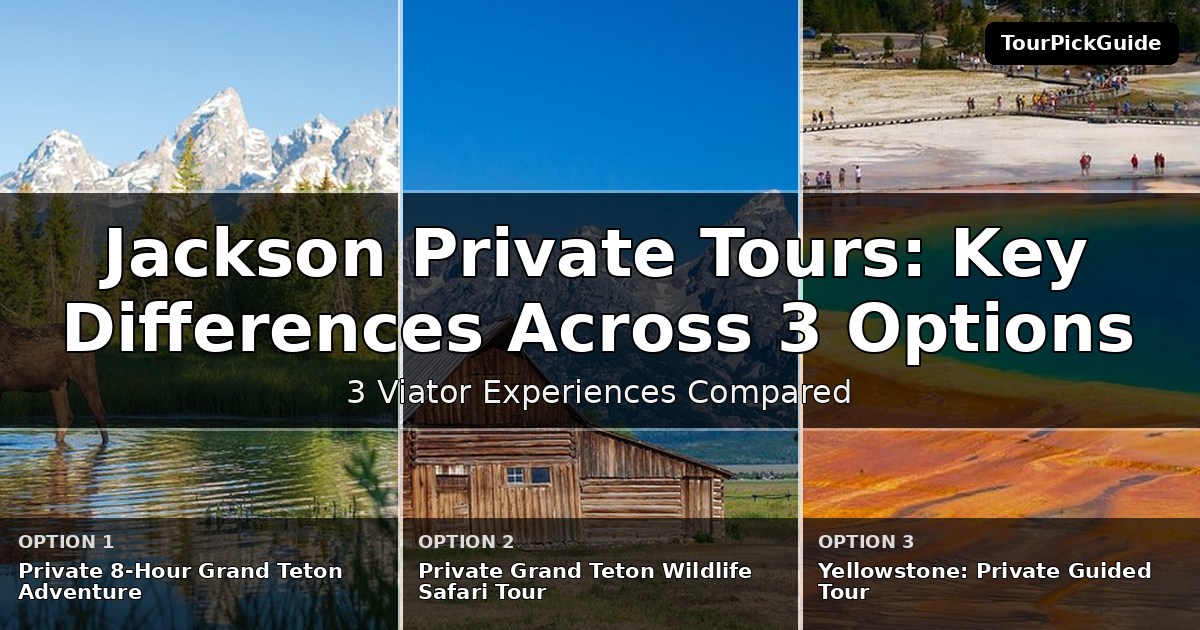 Jackson private tours – three Viator experiences compared