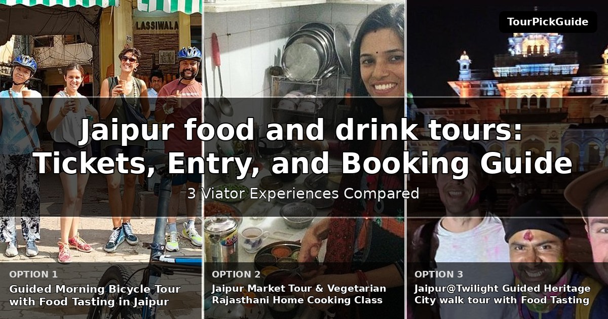 Jaipur food and drink tours – three Viator experiences compared