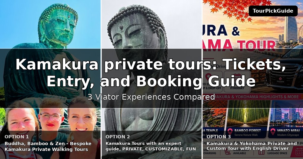Kamakura private tours – three Viator experiences compared