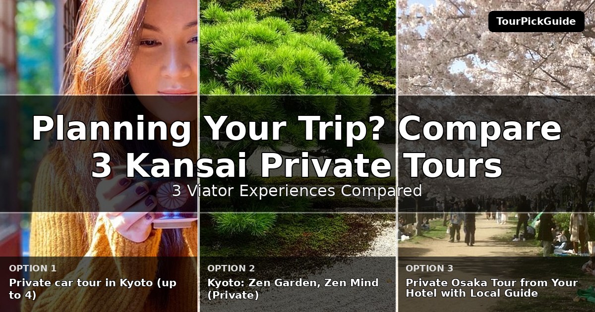 Kansai private tours – three Viator experiences compared