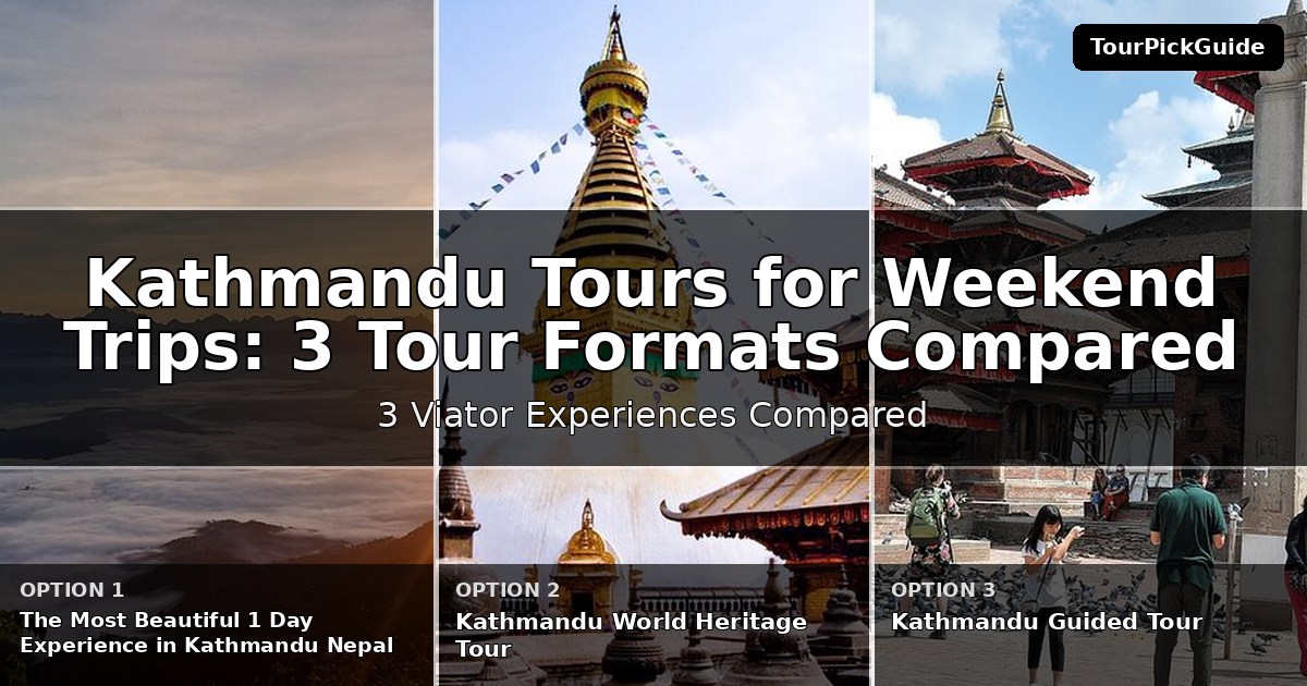 Kathmandu tours for weekend trips – three Viator experiences compared