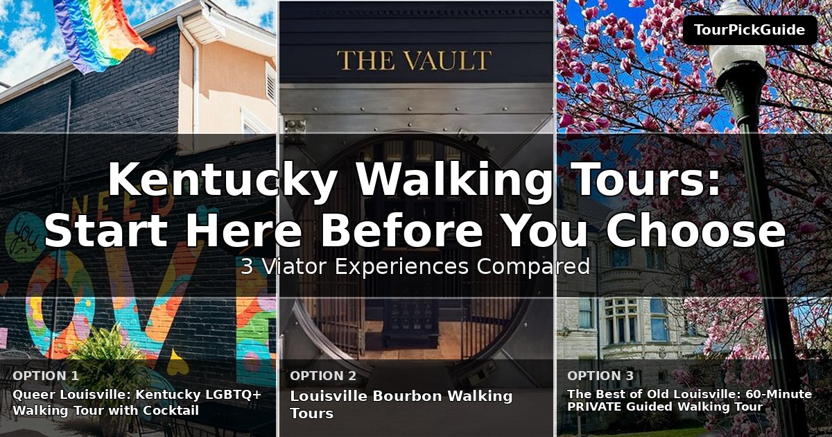 Kentucky walking tours – three Viator experiences compared