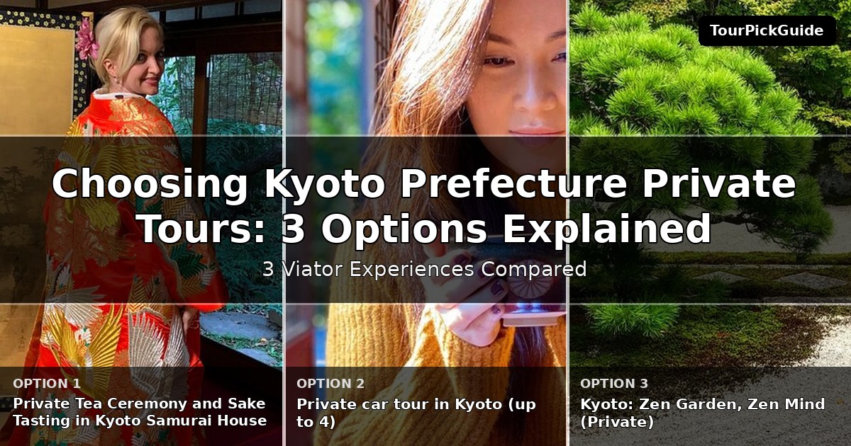 Kyoto Prefecture private tours – three Viator experiences compared