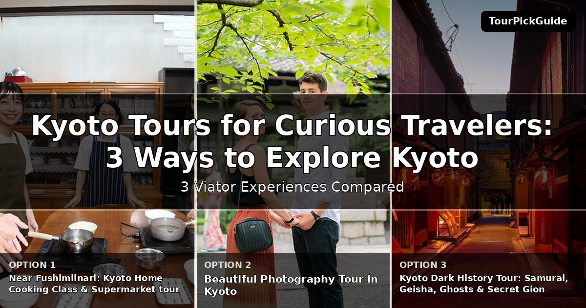 Kyoto tours for curious travelers – three Viator experiences compared