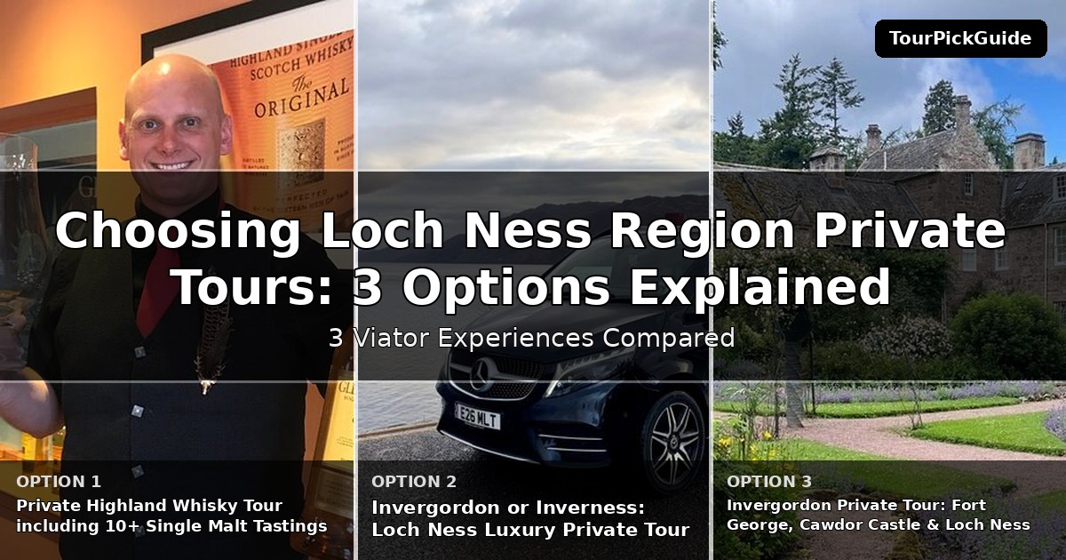 Loch Ness Region private tours – three Viator experiences compared