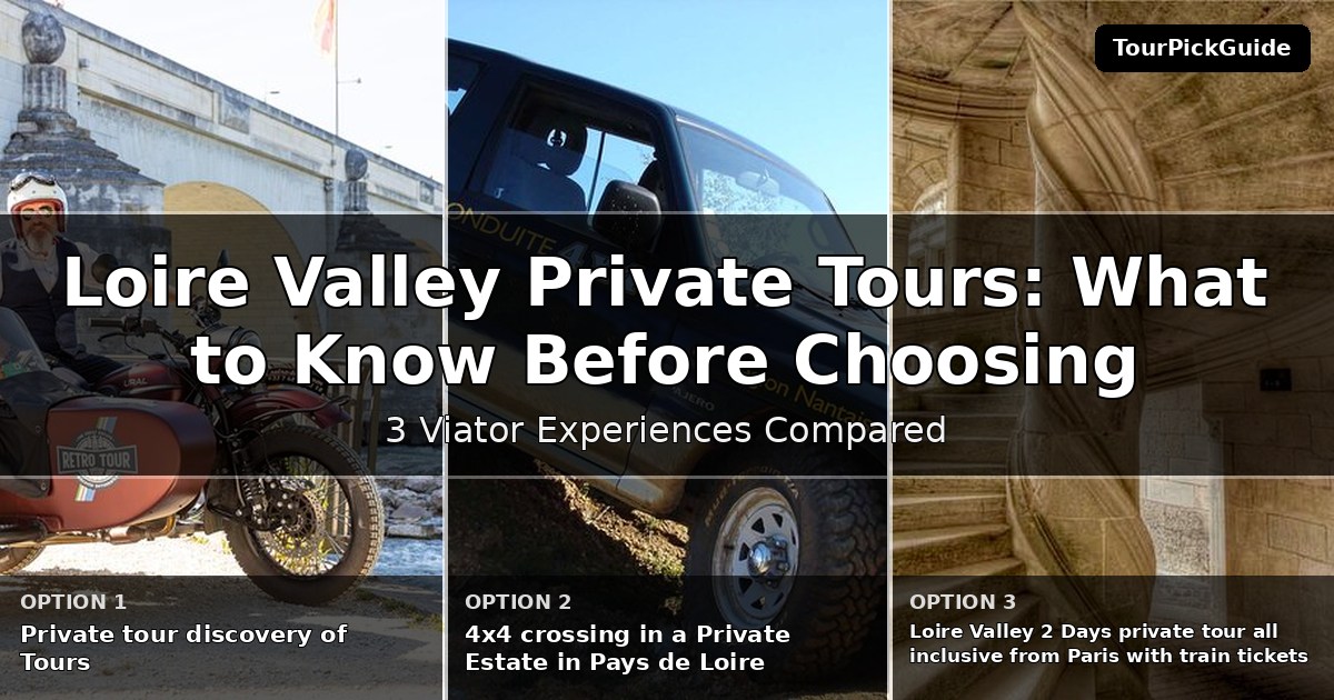 Loire Valley private tours – three Viator experiences compared
