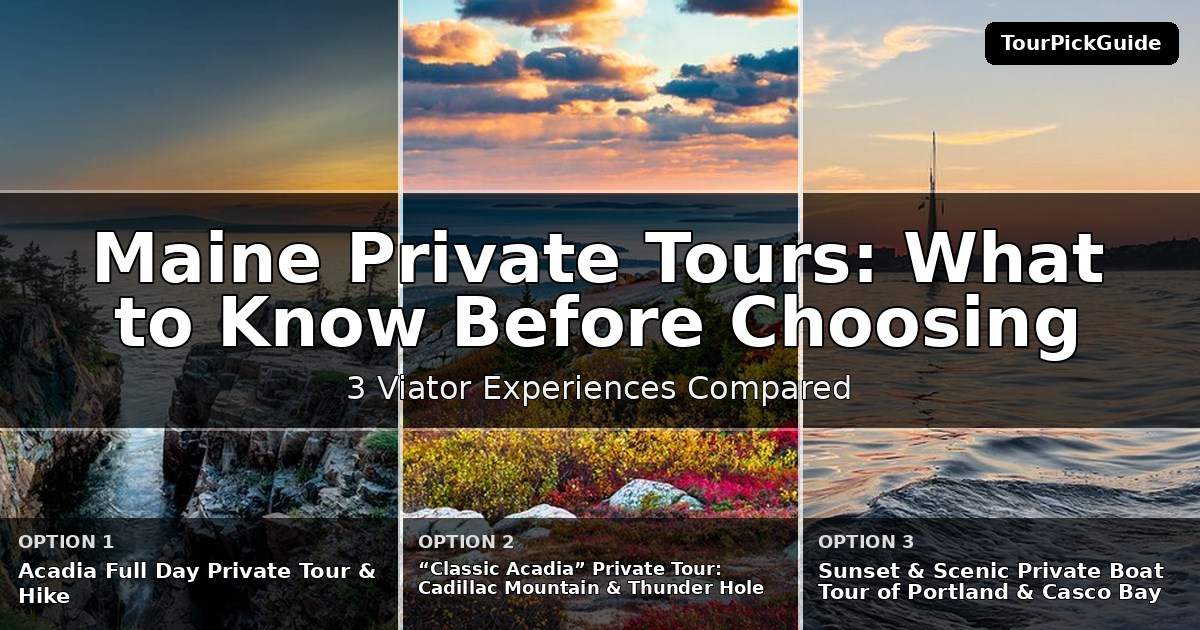 Maine private tours – three Viator experiences compared