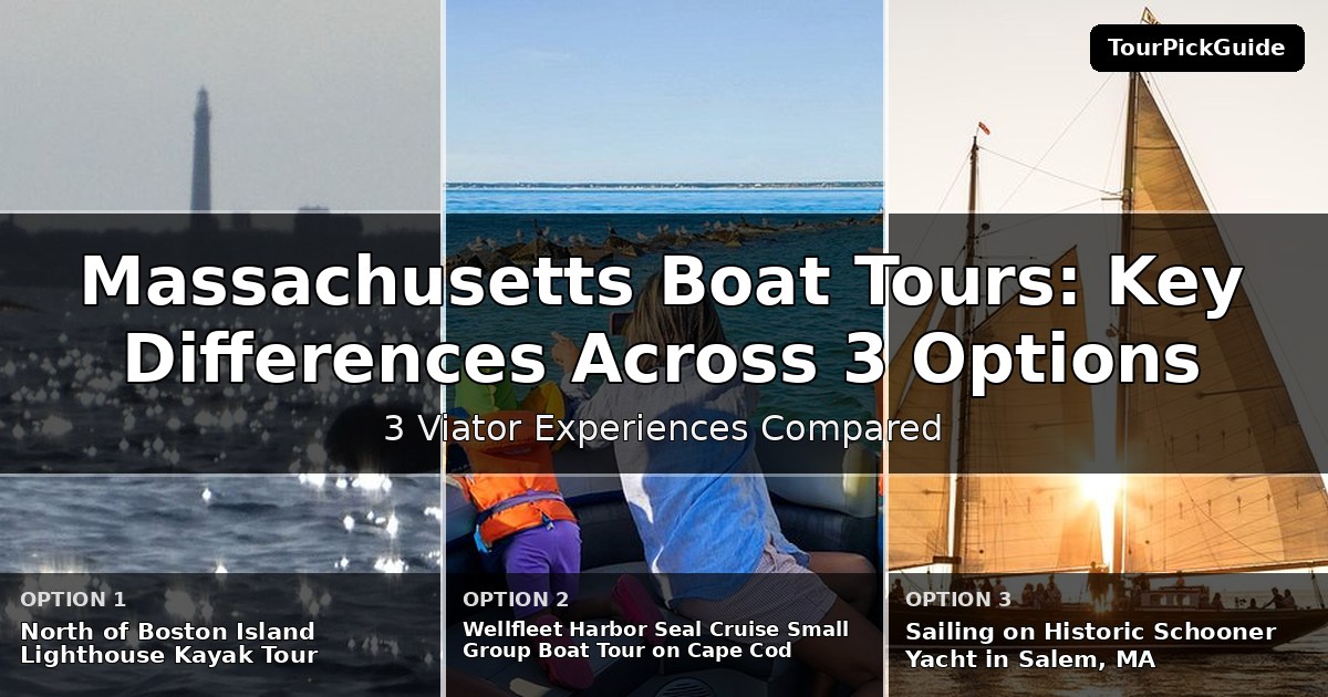 Massachusetts boat tours – three Viator experiences compared