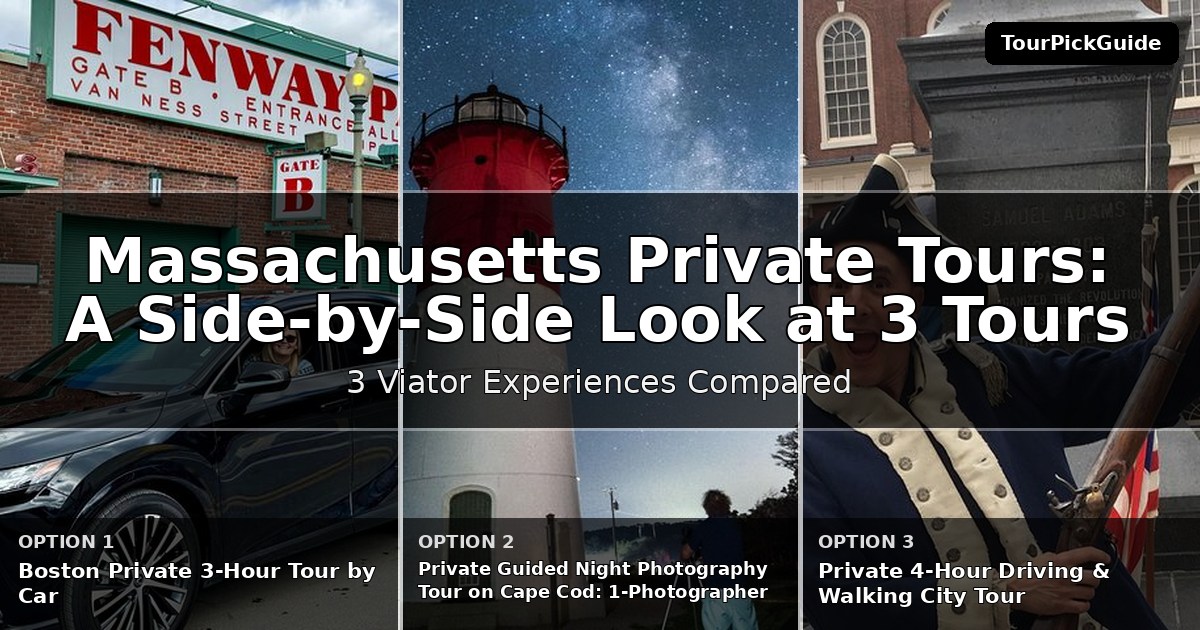 Massachusetts private tours – three Viator experiences compared