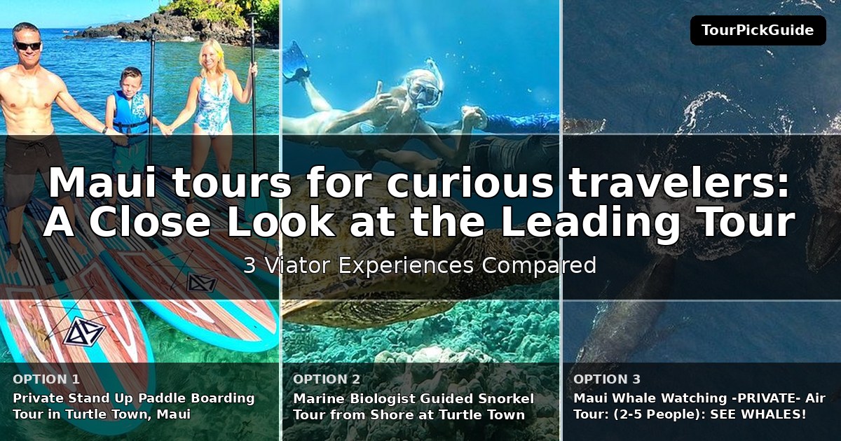 Maui tours for curious travelers – three Viator experiences compared