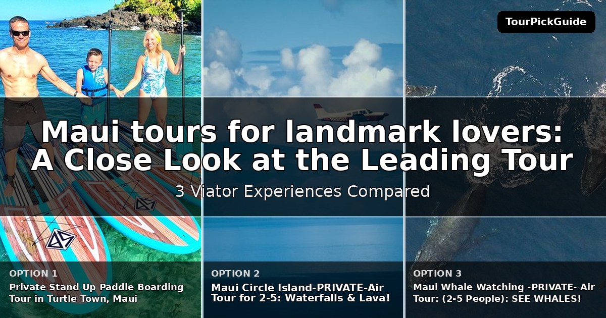 Maui tours for landmark lovers – three Viator experiences compared