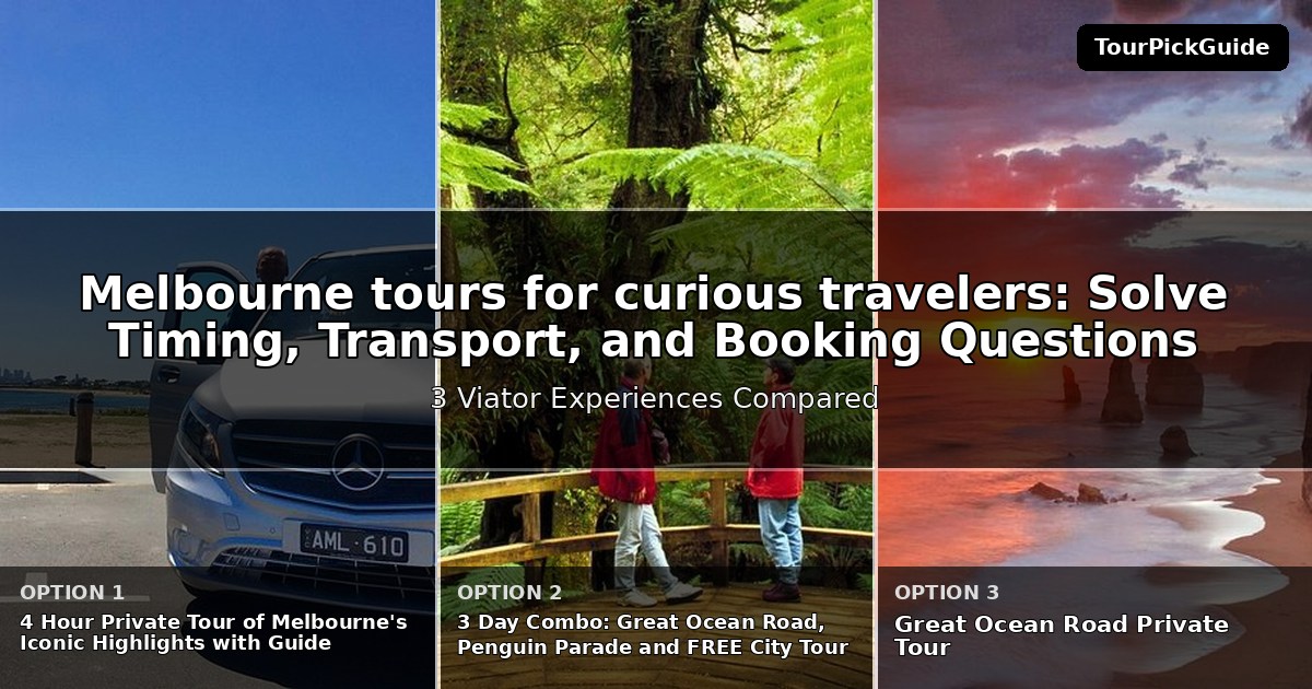 Melbourne tours for curious travelers – three Viator experiences compared