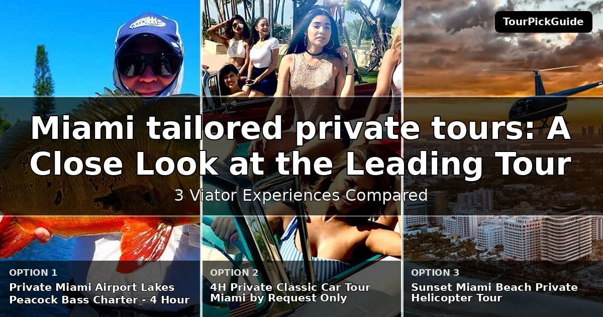 Miami tailored private tours – three Viator experiences compared