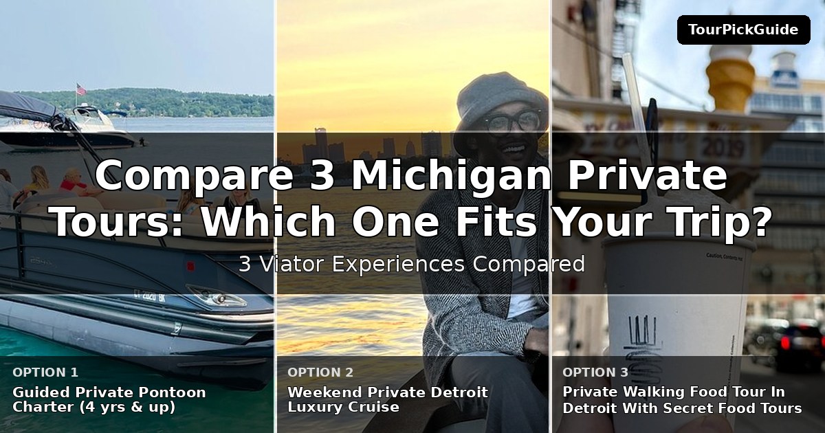 Michigan private tours – three Viator experiences compared