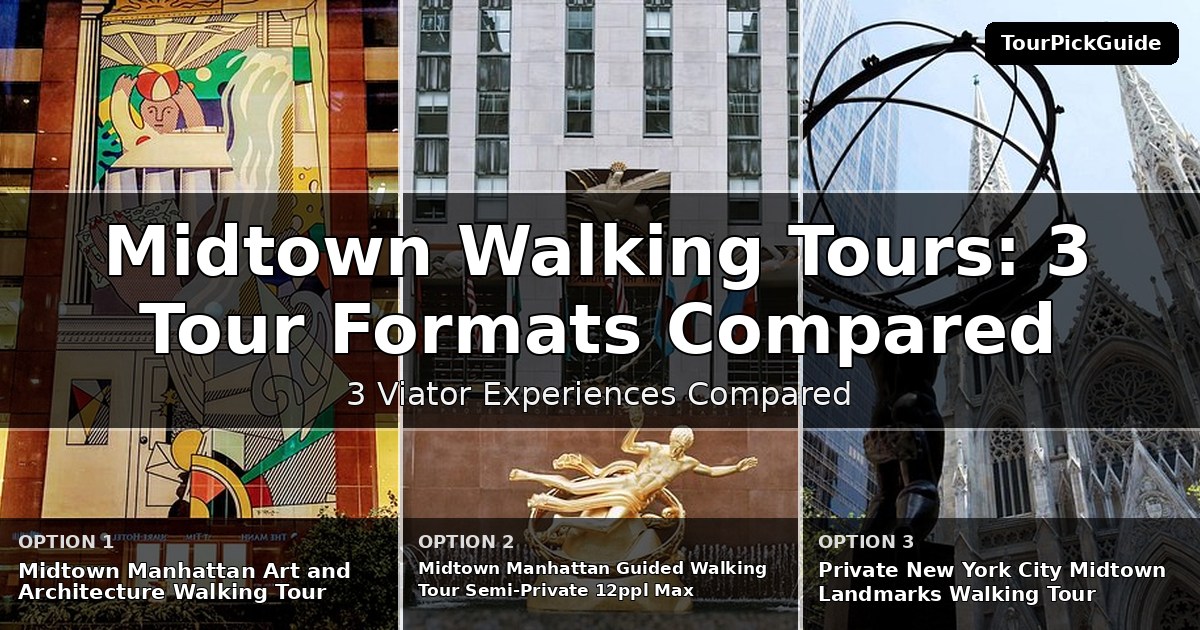 Midtown walking tours – three Viator experiences compared