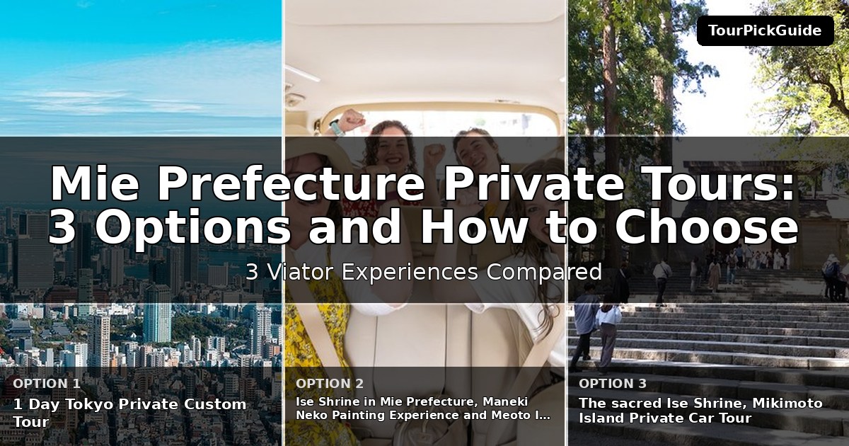 Mie Prefecture private tours – three Viator experiences compared