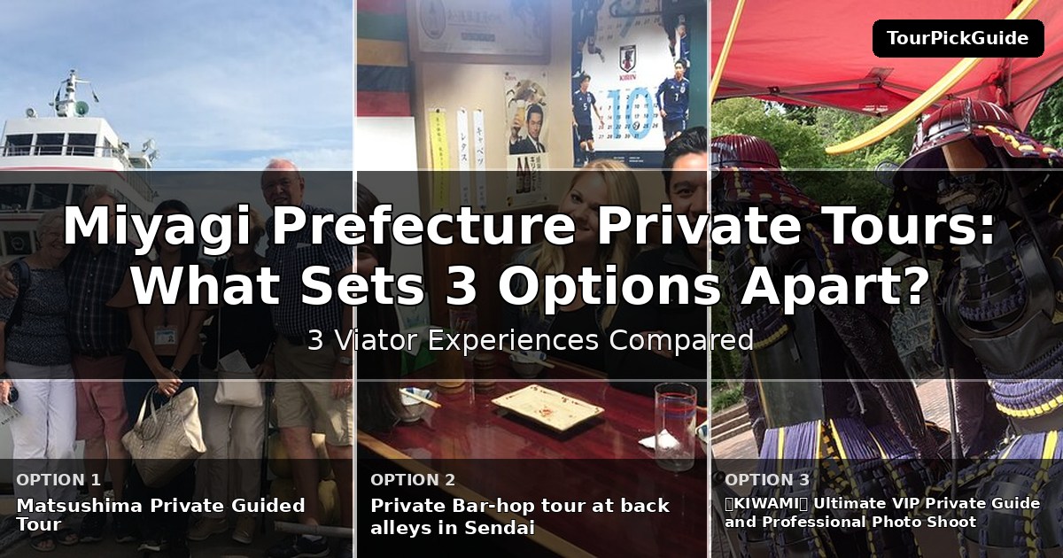 Miyagi Prefecture private tours – three Viator experiences compared