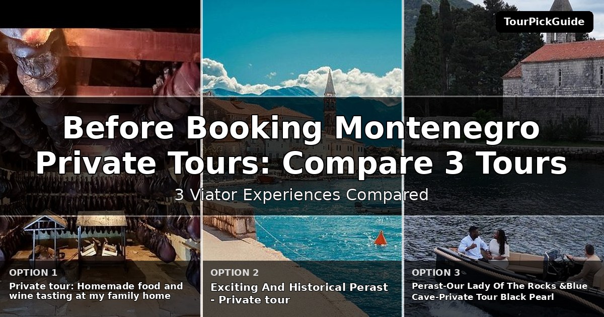 Montenegro private tours – three Viator experiences compared