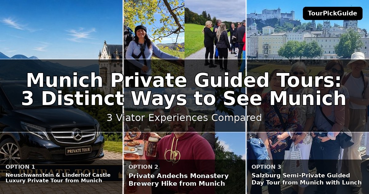 Munich private guided tours – three Viator experiences compared