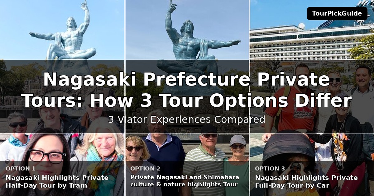 Nagasaki Prefecture private tours – three Viator experiences compared