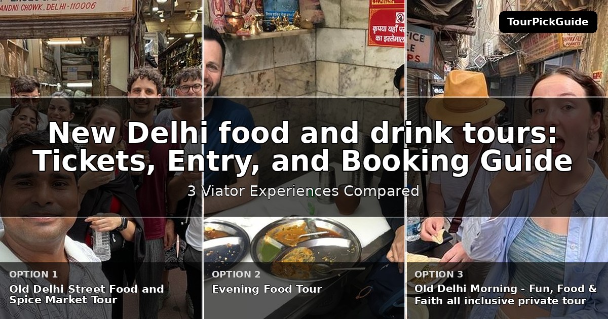 New Delhi food and drink tours – three Viator experiences compared