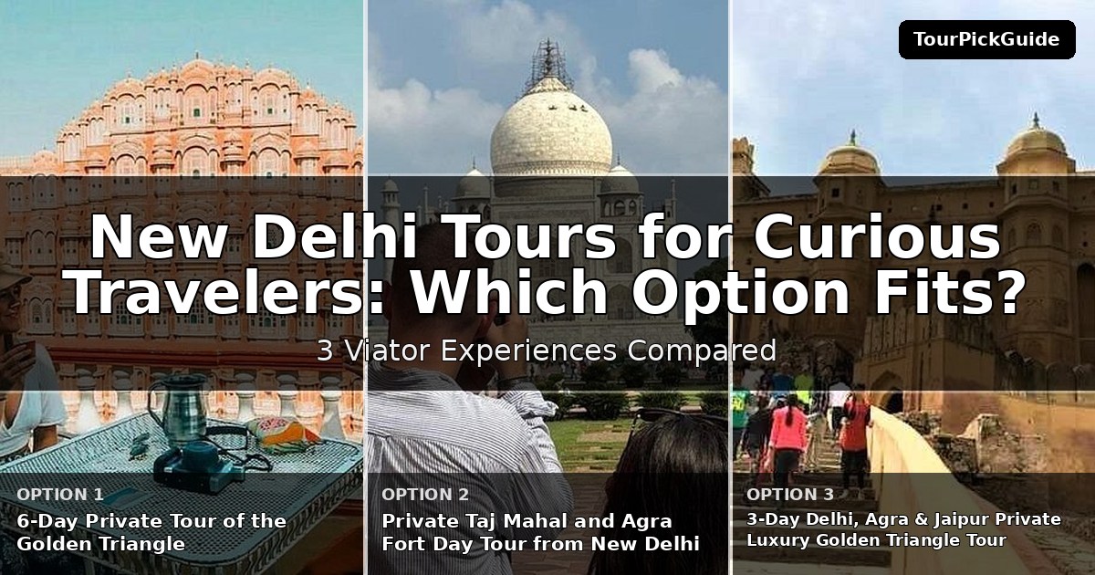 New Delhi tours for curious travelers – three Viator experiences compared