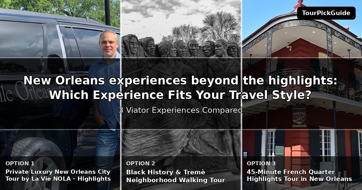 New Orleans experiences beyond the highlights – three Viator experiences compared