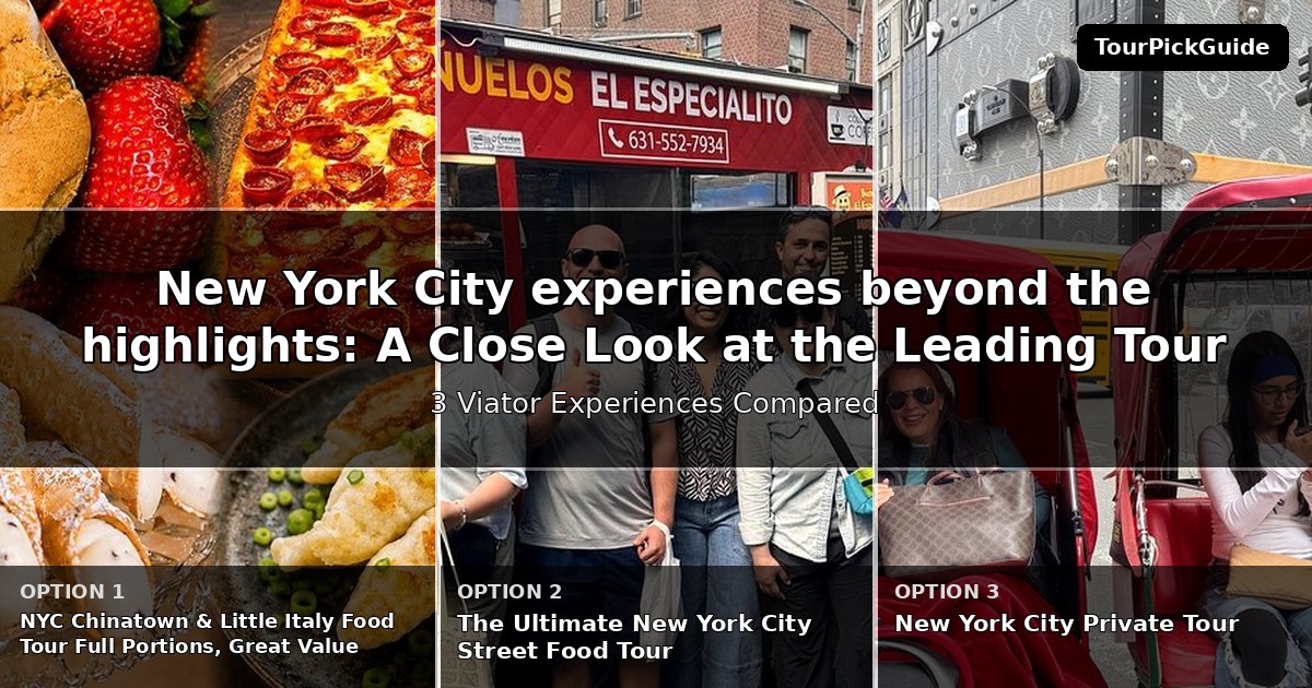New York City experiences beyond the highlights – three Viator experiences compared