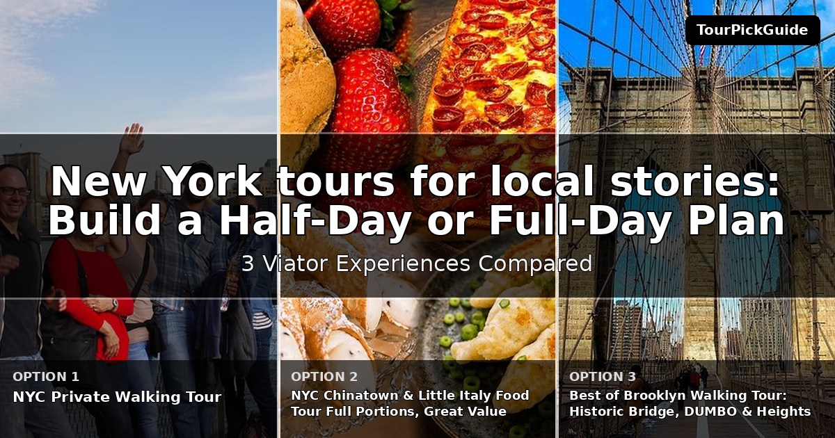 New York tours for local stories – three Viator experiences compared