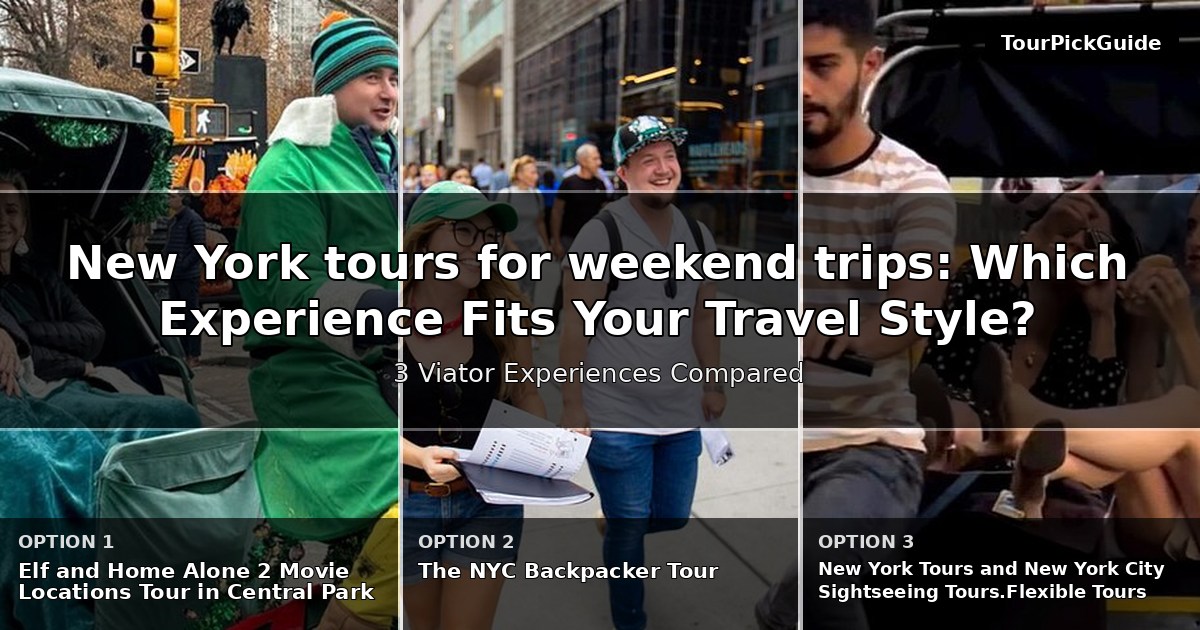 New York tours for weekend trips – three Viator experiences compared