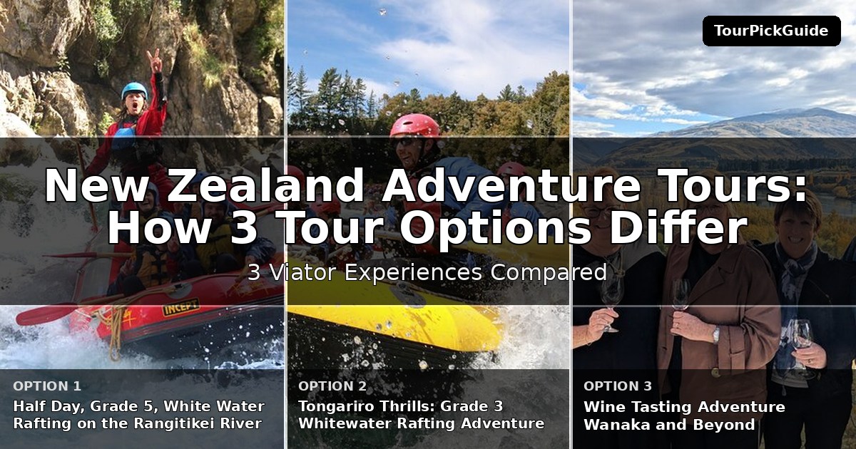 New Zealand adventure tours – three Viator experiences compared