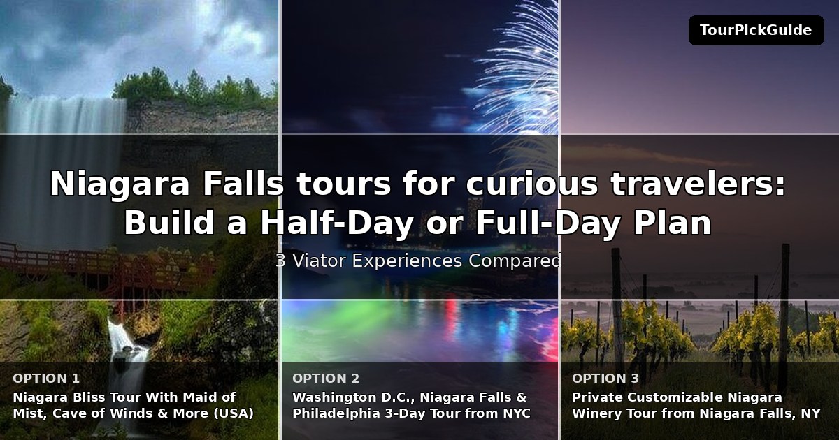 Niagara Falls tours for curious travelers – three Viator experiences compared