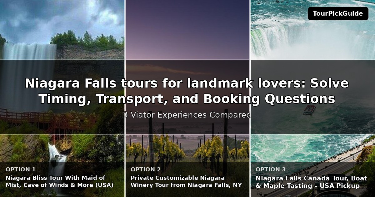 Niagara Falls tours for landmark lovers – three Viator experiences compared