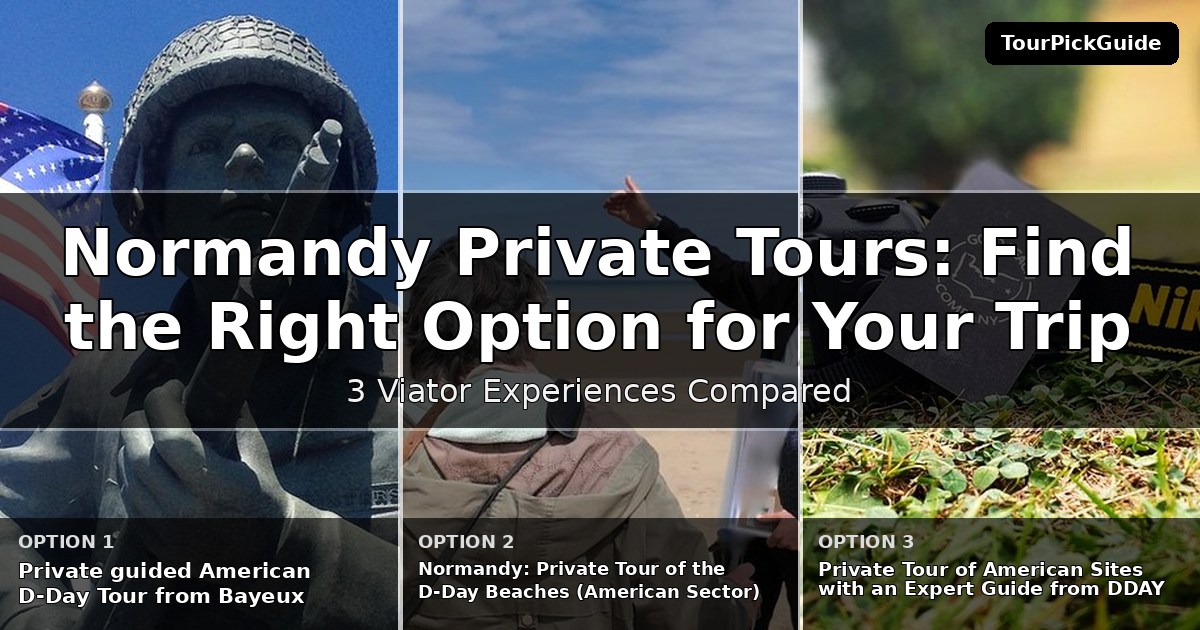 Normandy private tours – three Viator experiences compared