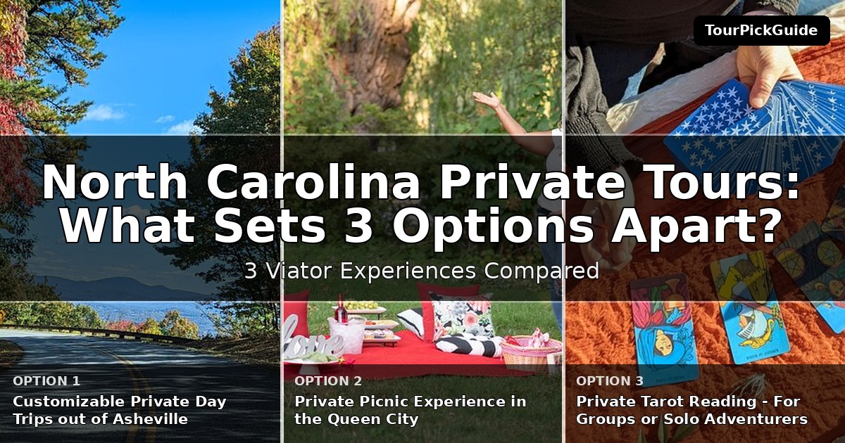 North Carolina private tours – three Viator experiences compared