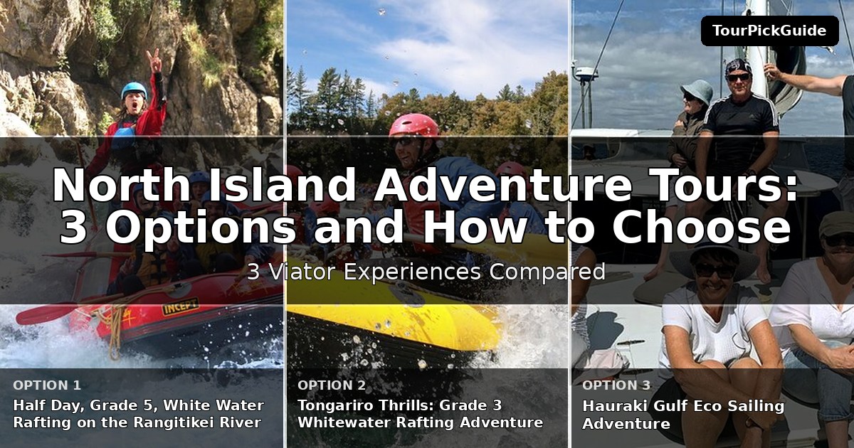North Island adventure tours – three Viator experiences compared