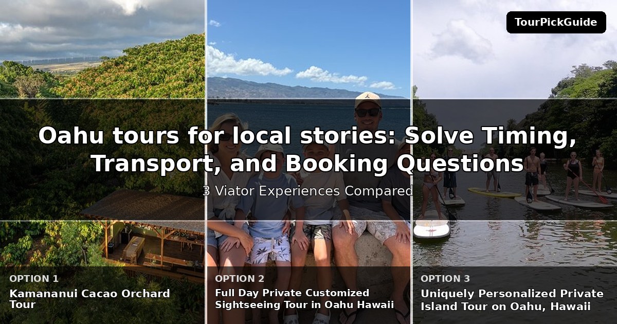 Oahu tours for local stories – three Viator experiences compared